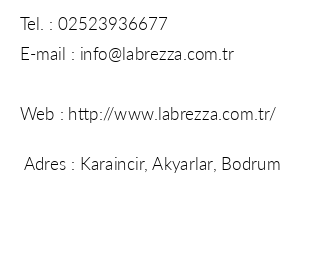 La Brezza Suite iletiim bilgileri